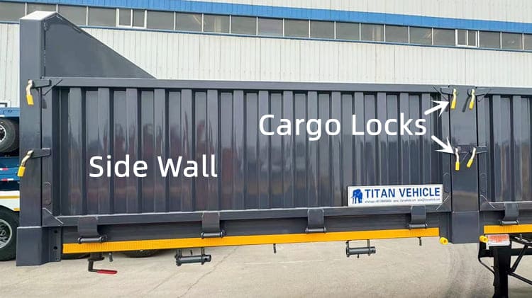 Side Wall Semi Trailer for Sale in Ghana