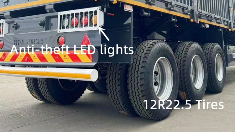 Side Wall Semi Trailer for Sale in Ghana