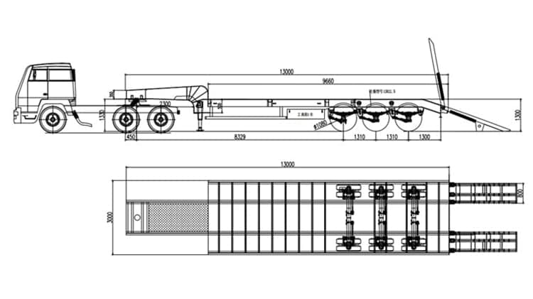 Low Bed Truck Price for Sale in Angola
