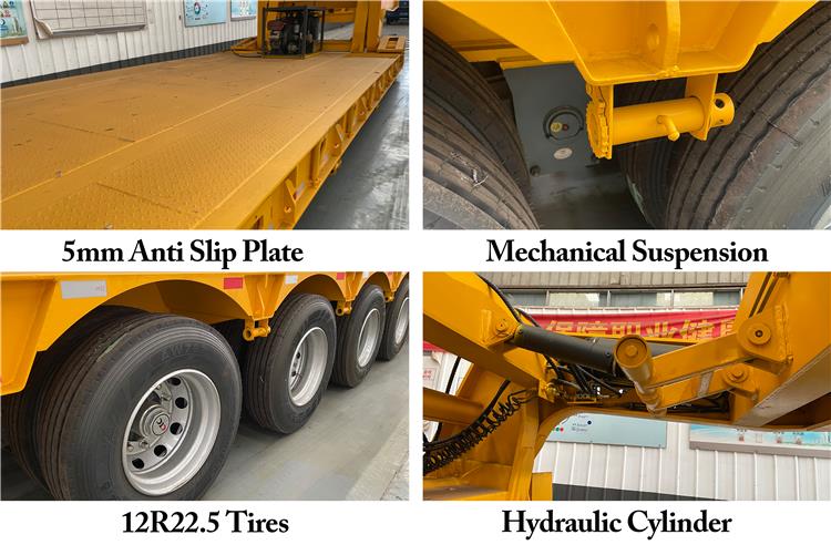 4 Line 8 Axle 150 Ton Detachable Gooseneck Lowboy Trailer for Sale In Saudi Arabia