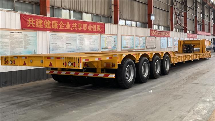 4 Line 8 Axle 150 Ton Detachable Gooseneck Lowboy Trailer for Sale In Saudi Arabia