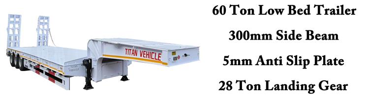 60 Ton Low Loader Trailer for Sale In Namibia