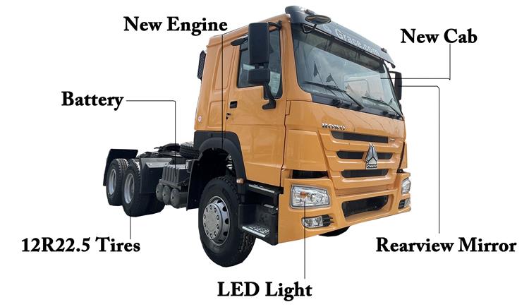 Used Howo 371 HP Truck Head for Sale In Senegal