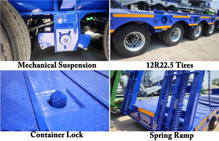 4 Axle Equal Width Low Loader Trailer for Sale In Tanzania