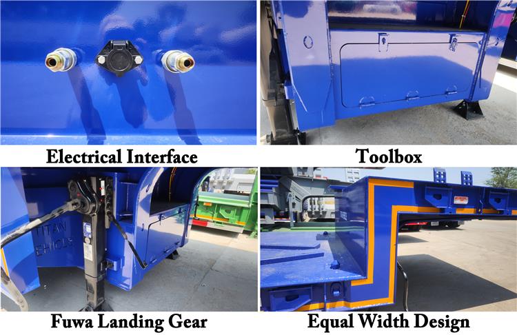 4 Axle Equal Width Low Loader Trailer for Sale In Tanzania