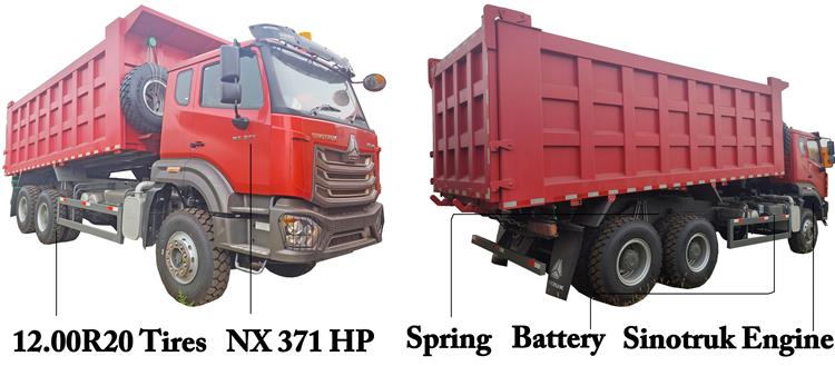 Howo NX 371 Dump Truck with RHD for Sale In Sierra Leone