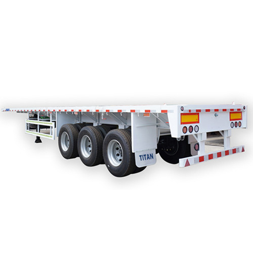 Tri Axle Flat Bed Truck Trailer