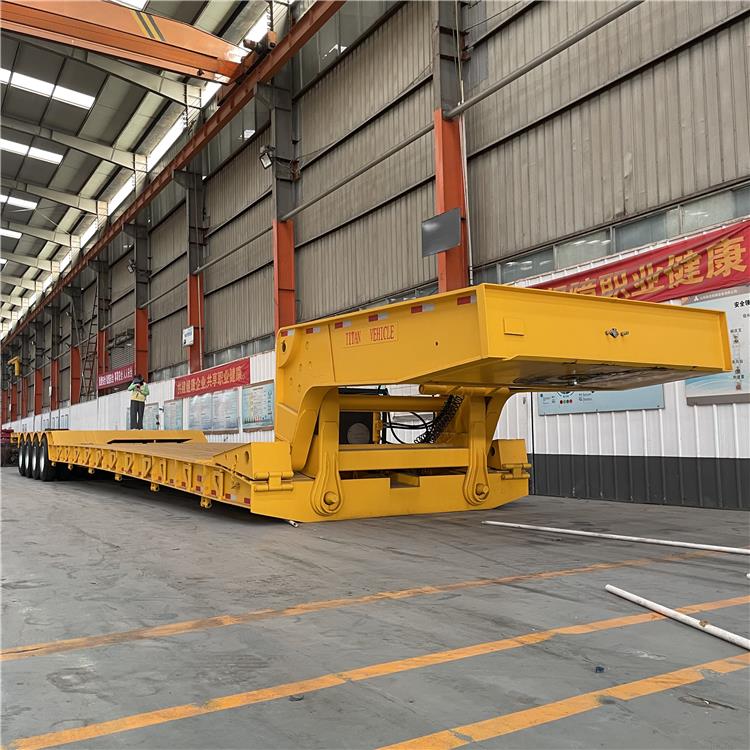 4 Line 8 Axle 150 Ton Detachable Gooseneck Lowboy Trailer